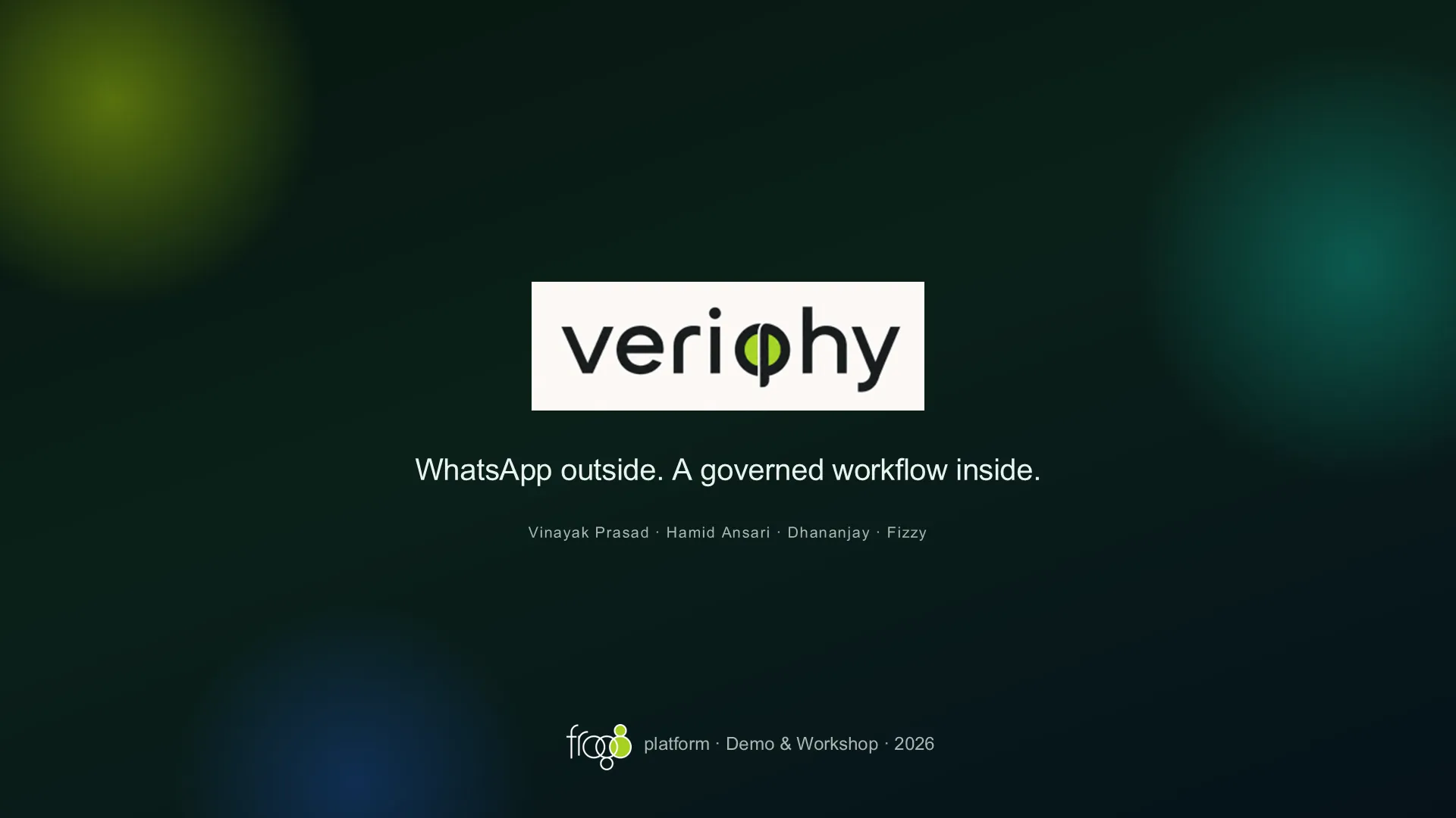 Veriphy deck slide 1 — Title